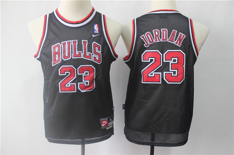 Bulls 23 Michael Jordan Black Youth Throwback Nike Swingman Jersey Bulls 23 Michael Jordan Black Youth Throwback Nike Swingman Jersey