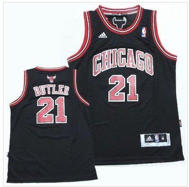 Youth NBA Bulls #21 Jimmy Butler Black Revolution 30 Stitched Jersey Youth NBA Bulls #21 Jimmy Butler Black Revolution 30 Stitched Jersey
