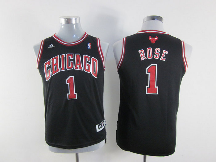 Youth chicago bulls 1 Derrick Rose black(revolution 30 swingman) Youth chicago bulls 1 Derrick Rose black(revolution 30 swingman)