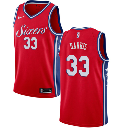 76ers #33 Tobias Harris Red Youth Basketball Swingman Statement Edition Jersey 76ers #33 Tobias Harris Red Youth Basketball Swingman Statement Edition Jersey