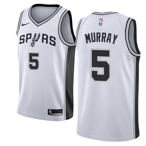 Spurs #5 Dejounte Murray White Youth Basketball Swingman Association Edition Jersey Spurs #5 Dejounte Murray White Youth Basketball Swingman Association Edition Jersey