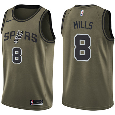 Nike Spurs #8 Patty Mills Green Salute to Service Youth NBA Swingman Jersey Nike Spurs #8 Patty Mills Green Salute to Service Youth NBA Swingman Jersey