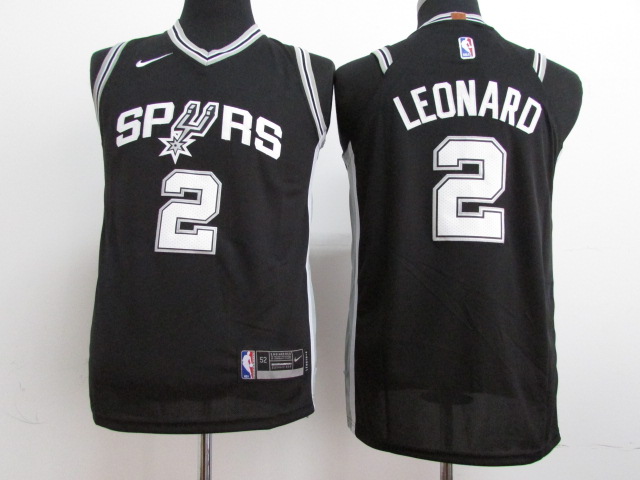 Nike Spurs #2 Kawhi Leonard Black Stitched Yputh NBA Jersey Nike Spurs #2 Kawhi Leonard Black Stitched Yputh NBA Jersey