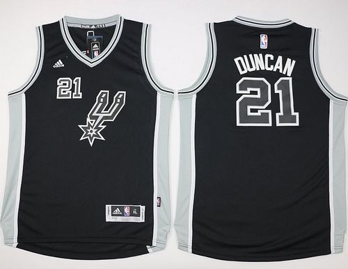 Spurs #21 Tim Duncan Black New Road Youth Stitched NBA Jersey Spurs #21 Tim Duncan Black New Road Youth Stitched NBA Jersey