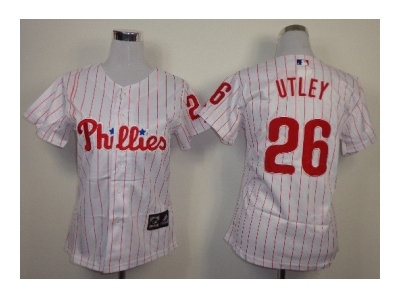 women mlb jerseys philadelphia phillies #26 utley white(red strip) women mlb jerseys philadelphia phillies #26 utley white(red strip)