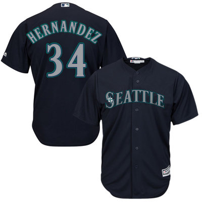 Mariners #34 Felix Hernandez Navy Blue Alternate Women's Stitched MLB Jersey Mariners #34 Felix Hernandez Navy Blue Alternate Women's Stitched MLB Jersey