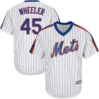 Mets #45 Zack Wheeler White(Blue Strip) Alternate Cool Base Stitched Youth MLB Jersey