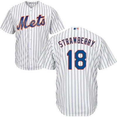 Mets #18 Darryl Strawberry White(Blue Strip) Cool Base Stitched Youth MLB Jersey Mets #18 Darryl Strawberry White(Blue Strip) Cool Base Stitched Youth MLB Jersey