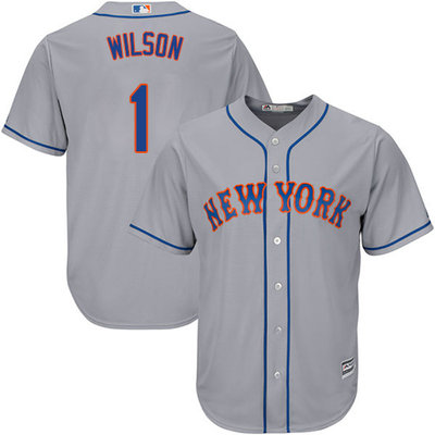 Mets #1 Mookie Wilson Grey Cool Base Stitched Youth MLB Jersey Mets #1 Mookie Wilson Grey Cool Base Stitched Youth MLB Jersey