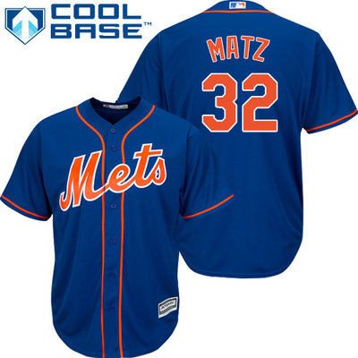 Mets #32 Steven Matz Blue Cool Base Stitched Youth MLB Jersey Mets #32 Steven Matz Blue Cool Base Stitched Youth MLB Jersey