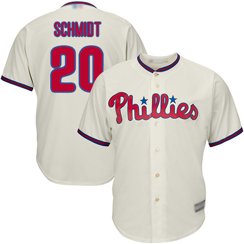 Phillies #20 Mike Schmidt Cream Cool Base Stitched Youth Baseball Jersey Phillies #20 Mike Schmidt Cream Cool Base Stitched Youth Baseball Jersey
