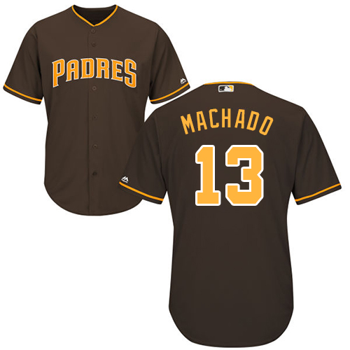 Padres #13 Manny Machado Brown Cool Base Stitched Youth Baseball Jersey Padres #13 Manny Machado Brown Cool Base Stitched Youth Baseball Jersey
