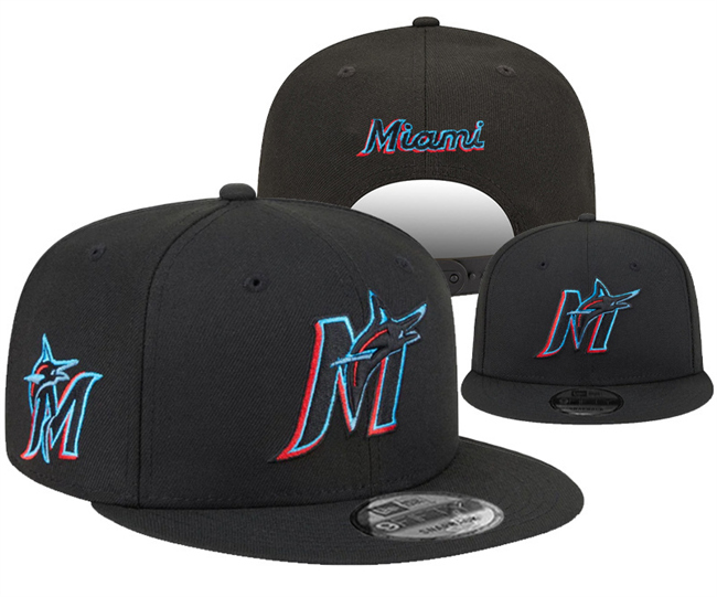 Miami Marlins 2025 Stitched Snapback Hats 009 Miami Marlins 2025 Stitched Snapback Hats 009