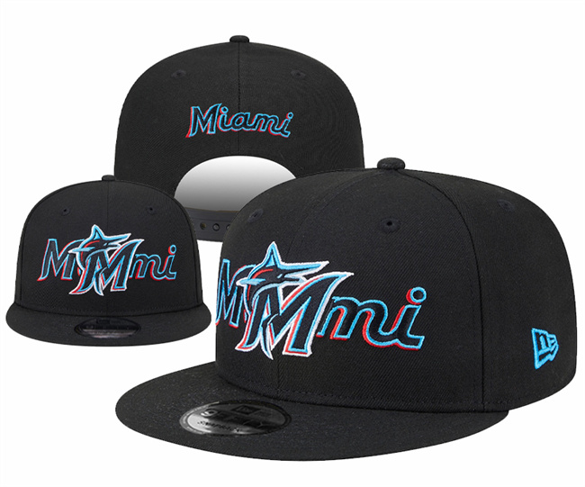 Miami Marlins 2025 Stitched Snapback Hats 006 Miami Marlins 2025 Stitched Snapback Hats 006