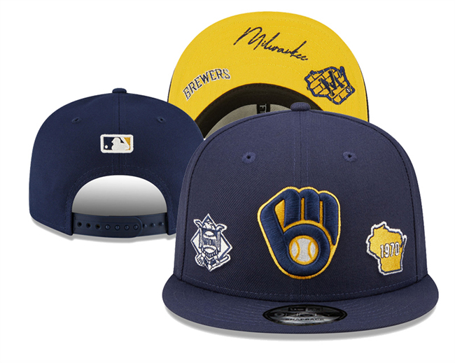 Milwaukee Brewers 2025 Stitched Snapback Hats 002 Milwaukee Brewers 2025 Stitched Snapback Hats 002