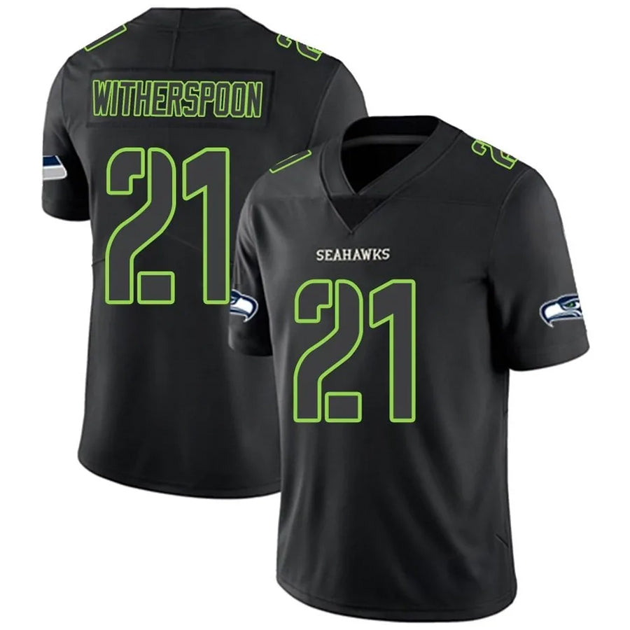 Men's Seattle Seahawks #21 Devon Witherspoon Black Vapor Limited Stitched Football Jersey Men's Seattle Seahawks #21 Devon Witherspoon Black Vapor Limited Stitched Football Jersey