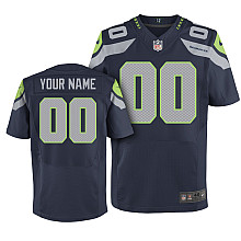 Nike Seattle Seahawks Customized Elite Blue Jerseys Nike Seattle Seahawks Customized Elite Blue Jerseys