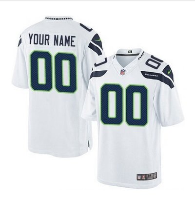 Men's Nike Seattle Seahawks Customized Limited White NFL Jersey Men's Nike Seattle Seahawks Customized Limited White NFL Jersey