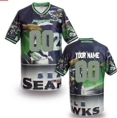 Nike Seattle Seahawks Customized Jersey (5) Nike Seattle Seahawks Customized Jersey (5)
