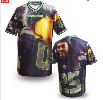 Nike Seattle Seahawks Customized Jersey (16) Nike Seattle Seahawks Customized Jersey (16)