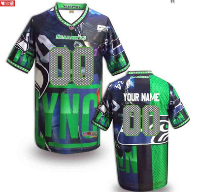 Nike Seattle Seahawks Customized Jersey (15) Nike Seattle Seahawks Customized Jersey (15)