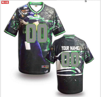 Nike Seattle Seahawks Customized Jersey (14) Nike Seattle Seahawks Customized Jersey (14)