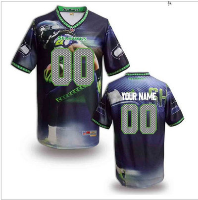 Nike Seattle Seahawks Customized Jersey (13)