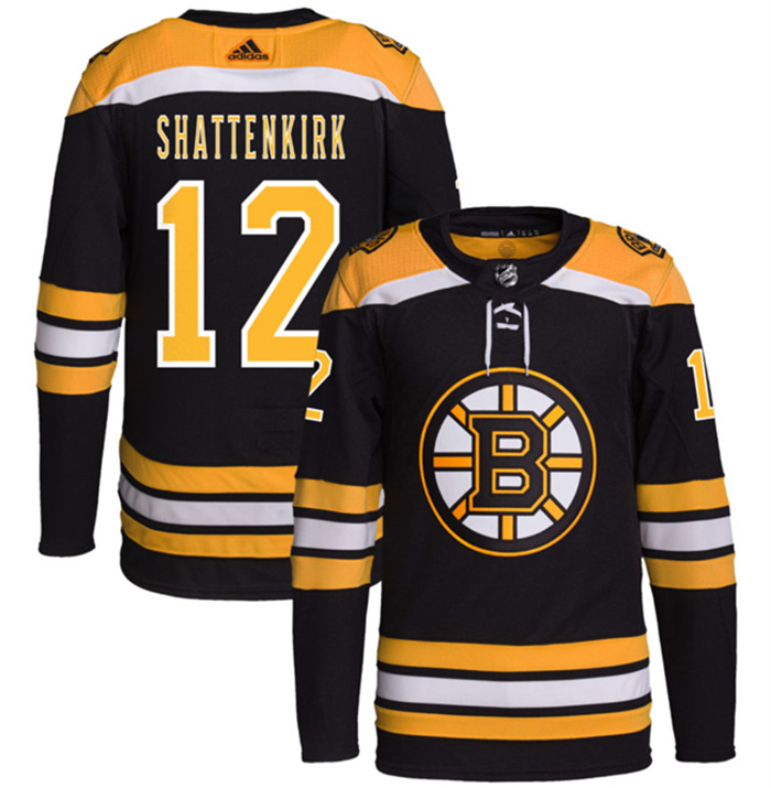Men's Boston Bruins #12 Kevin Shattenkirk Black Stitched Jersey Men's Boston Bruins #12 Kevin Shattenkirk Black Stitched Jersey
