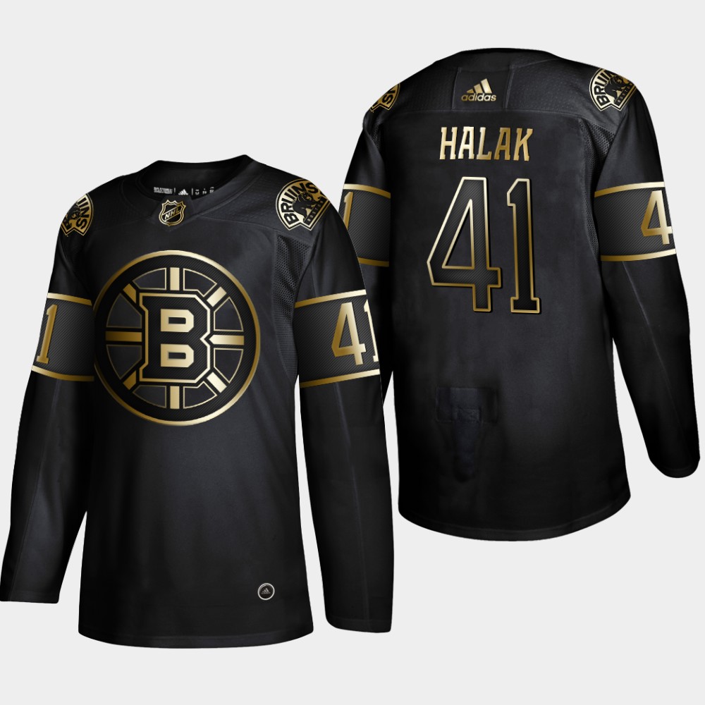 Bruins 41 Jaroslav Halak Black Gold Adidas Jersey Bruins 41 Jaroslav Halak Black Gold Adidas Jersey