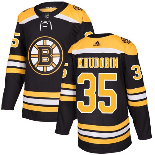 Adidas Bruins #35 Anton Khudobin Black Home Authentic Stitched NHL Jersey Adidas Bruins #35 Anton Khudobin Black Home Authentic Stitched NHL Jersey