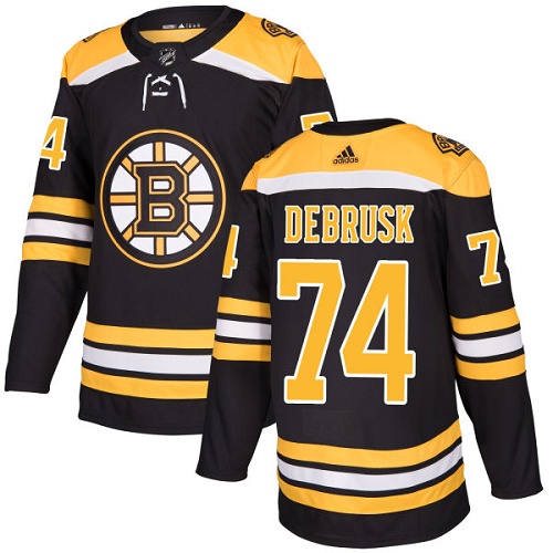 Adidas Bruins #74 Jake DeBrusk Black Home Authentic Stitched NHL Jersey Adidas Bruins #74 Jake DeBrusk Black Home Authentic Stitched NHL Jersey