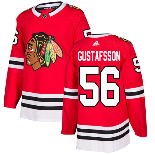 Adidas Blackhawks #56 Erik Gustafsson Red Home Authentic Stitched NHL Jersey Adidas Blackhawks #56 Erik Gustafsson Red Home Authentic Stitched NHL Jersey