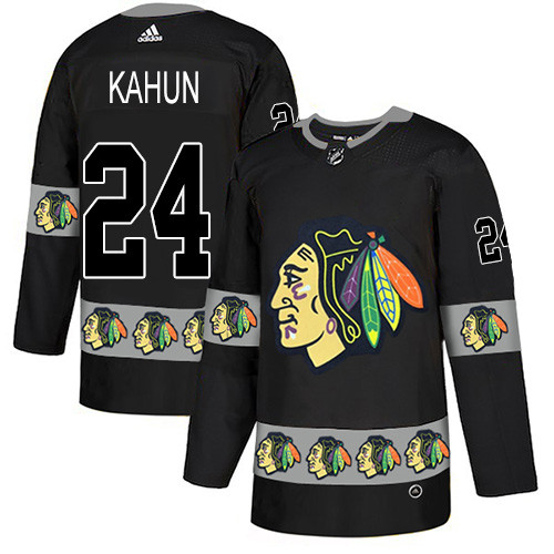 Adidas Blackhawks #24 Dominik Kahun Black Authentic Team Logo Fashion Stitched NHL Jersey Adidas Blackhawks #24 Dominik Kahun Black Authentic Team Logo Fashion Stitched NHL Jersey