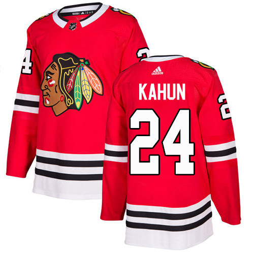 Adidas Blackhawks #24 Dominik Kahun Red Home Authentic Stitched NHL Jersey Adidas Blackhawks #24 Dominik Kahun Red Home Authentic Stitched NHL Jersey