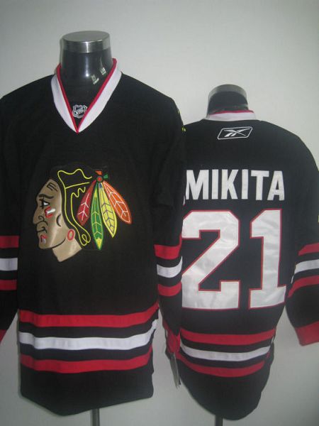 Blackhawks #21 Stan Mikita Stitched Black NHL Jersey Blackhawks #21 Stan Mikita Stitched Black NHL Jersey