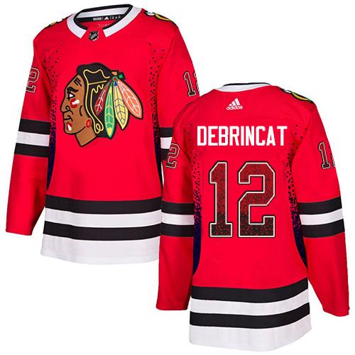 Adidas Blackhawks #12 Alex DeBrincat Red Home Authentic Drift Fashion Stitched NHL Jersey Adidas Blackhawks #12 Alex DeBrincat Red Home Authentic Drift Fashion Stitched NHL Jersey