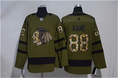 Adidas Blackhawks #88 Patrick Kane Olive Jerse Adidas Blackhawks #88 Patrick Kane Olive Jerse