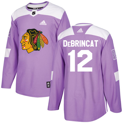 Adidas Blackhawks #12 Alex DeBrincat Purple Authentic Fights Cancer Stitched NHL Jersey Adidas Blackhawks #12 Alex DeBrincat Purple Authentic Fights Cancer Stitched NHL Jersey