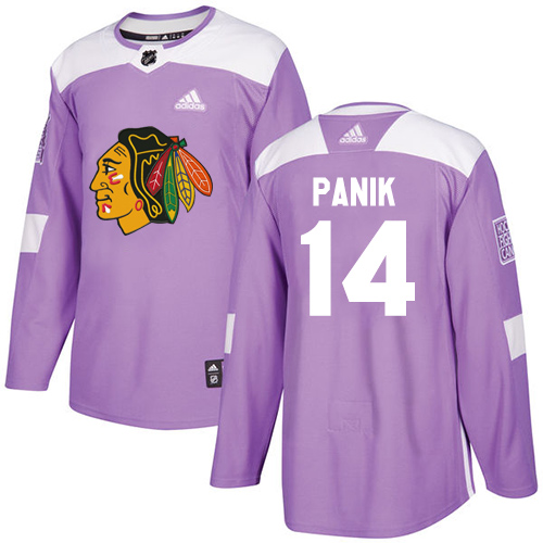 Adidas Blackhawks #14 Richard Panik Purple Authentic Fights Cancer Stitched NHL Jersey Adidas Blackhawks #14 Richard Panik Purple Authentic Fights Cancer Stitched NHL Jersey