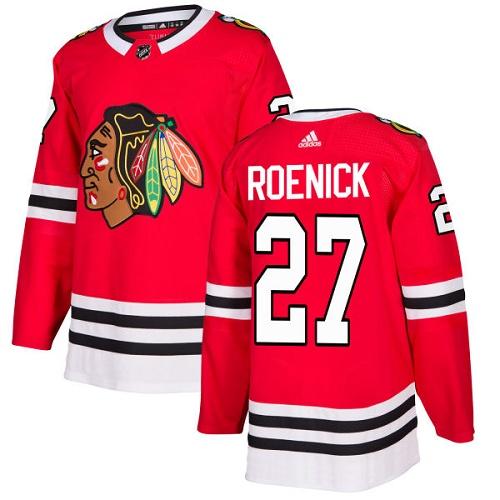 Adidas Blackhawks #27 Jeremy Roenick Red Home Authentic Stitched NHL Jersey Adidas Blackhawks #27 Jeremy Roenick Red Home Authentic Stitched NHL Jersey