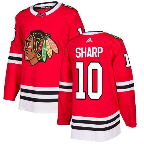 Adidas Blackhawks #10 Patrick Sharp Red Home Authentic Stitched NHL Jersey Adidas Blackhawks #10 Patrick Sharp Red Home Authentic Stitched NHL Jersey