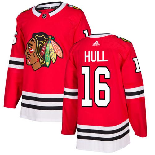 Adidas Blackhawks #16 Bobby Hull Red Home Authentic Stitched NHL Jersey Adidas Blackhawks #16 Bobby Hull Red Home Authentic Stitched NHL Jersey