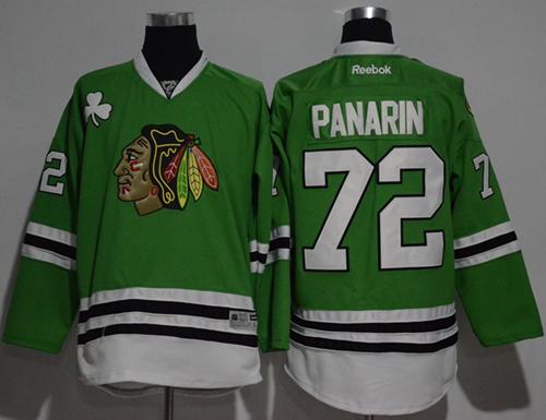Blackhawks #72 Artemi Panarin Green Stitched NHL Jersey Blackhawks #72 Artemi Panarin Green Stitched NHL Jersey