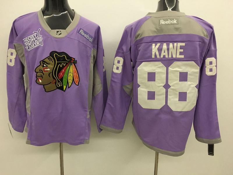 Blackhawks 88 Patrick Kane Purple Hockey Fights Cancer Reebok Jersey Blackhawks 88 Patrick Kane Purple Hockey Fights Cancer Reebok Jersey