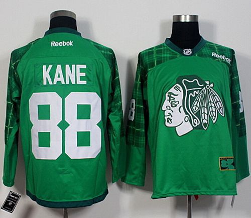 Blackhawks #88 Patrick Kane Green St. Patrick's Day New Stitched NHL Jersey Blackhawks #88 Patrick Kane Green St. Patrick's Day New Stitched NHL Jersey