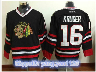 Chicago Blackhawks #16 Marcus Kruger Black Stitched NHL Jersey Chicago Blackhawks #16 Marcus Kruger Black Stitched NHL Jersey