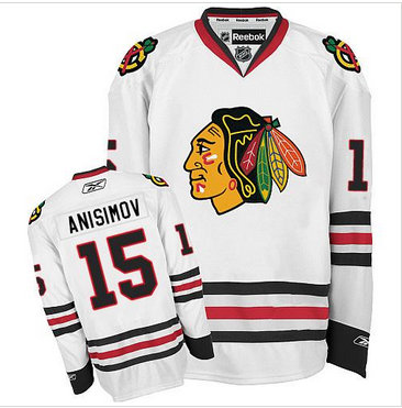 Chicago Blackhawks #15 Artem Anisimov White Stitched NHL Jersey