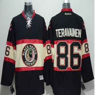 Chicago Blackhawks #86 Teuvo Teravainen Black New Third Stitched NHL Jersey Chicago Blackhawks #86 Teuvo Teravainen Black New Third Stitched NHL Jersey