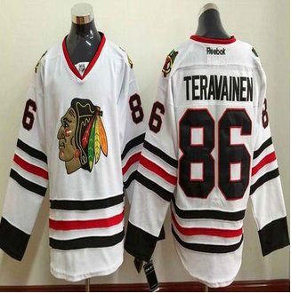 Chicago Blackhawks #86 Teuvo Teravainen White Stitched NHL Jersey Chicago Blackhawks #86 Teuvo Teravainen White Stitched NHL Jersey