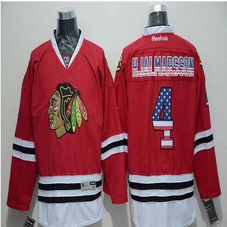 Chicago Blackhawks #4 Niklas Hjalmarsson Red USA Flag Fashion Stitched NHL Jersey Chicago Blackhawks #4 Niklas Hjalmarsson Red USA Flag Fashion Stitched NHL Jersey